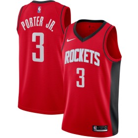 Muške NBA Dres Houston Rockets Kevin Porter JR 3 Nike 2022-23 Icon Edition Crvena Swingman
